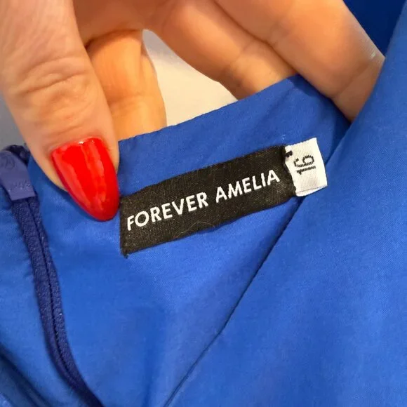 Elegant Blue Maxi Dress - Picture 3 of 7